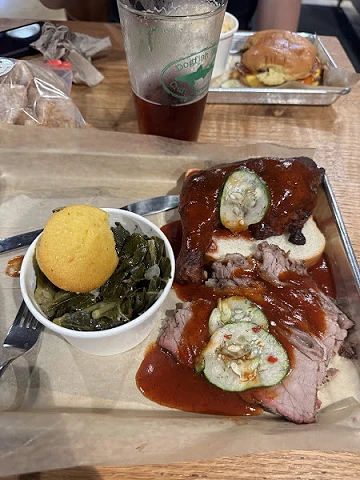 Smoked Brisket Chicken and Sides