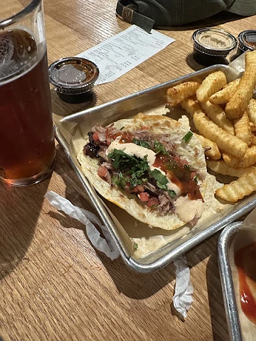 Taco and French Fries